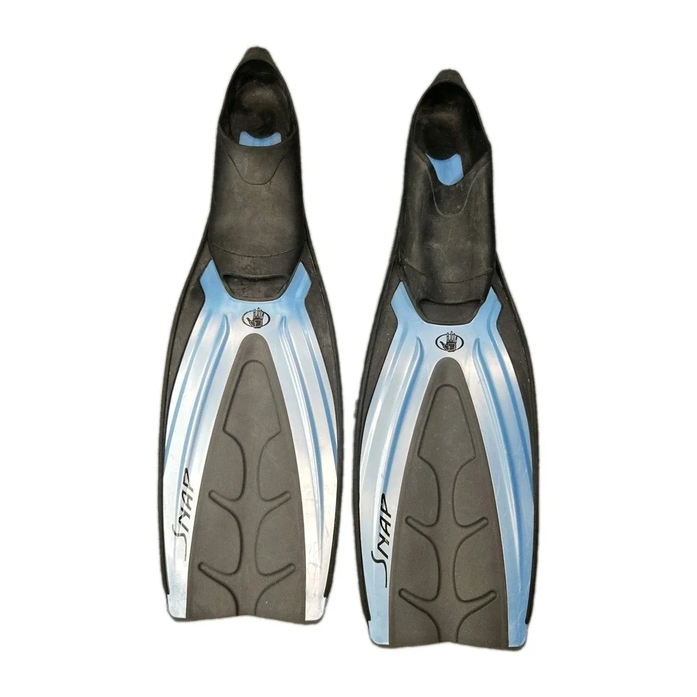 Body Glove Flow Blue & Black Snorkeling Diving Fins, Size ML 42-43  8-9 with bag